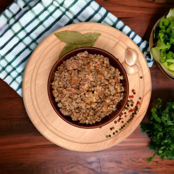 Каша гречана з яловичиною та овочами