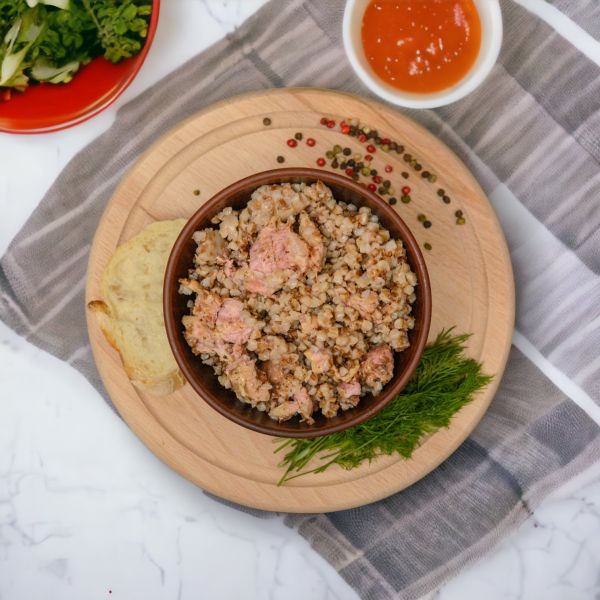Каша гречана з куркою 350 г